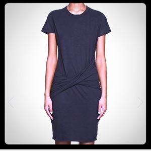 James Perse Women's Twisted Drape T-Shirt Dress